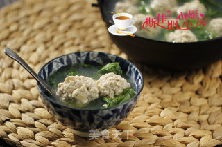 青菜豆腐丸子汤的做法步骤：10