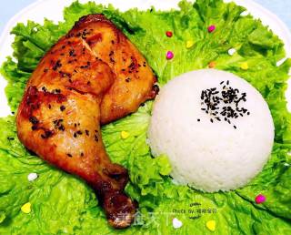 烤鸡腿饭的做法步骤：7