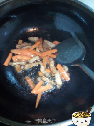 菜花炒肉的做法步骤：6