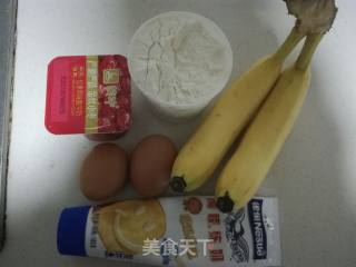 香蕉红枣酸奶煎饼的做法步骤：1