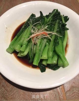 酱汁菜心的做法步骤：5