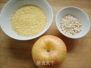 苹果燕麦小米粥的做法步骤：1