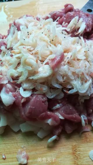 教你包芥菜虾米猪肉馄饨的做法步骤：2