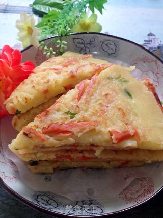 火腿鸡蛋土豆丝饼的做法步骤：6