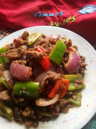 孜然牛肉的做法步骤：14