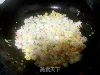 鸡蛋炒饭的做法步骤：6