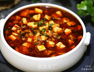 雪菜肉末烧豆腐的做法步骤：15