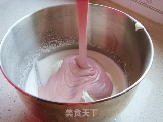 红枣紫薯戚风蛋糕【六寸】的做法步骤：15