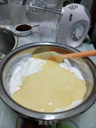 斑马纹戚风蛋糕的做法步骤：14