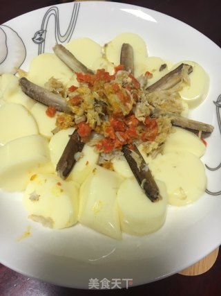 蟹肉豆腐的做法步骤：3