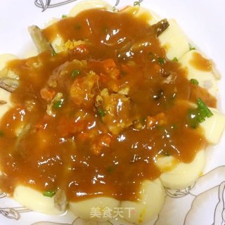 蟹肉豆腐的做法步骤：4