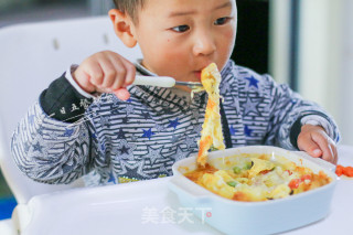 小狗烤鲜蔬焗土豆泥的做法步骤：15