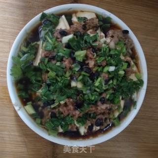 豆豉肉未清蒸水豆腐的做法步骤：6