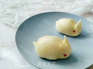 小白兔豆沙包的做法步骤：10