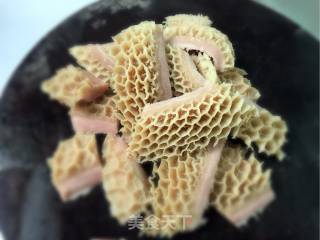 黑椒金钱肚的做法步骤：2