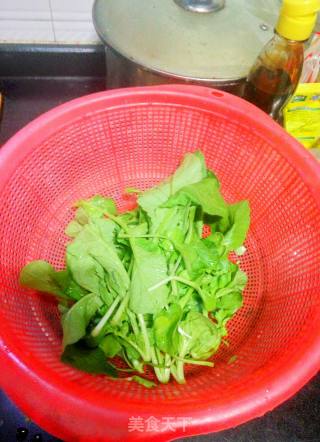 青菜肉粒面的做法步骤：3