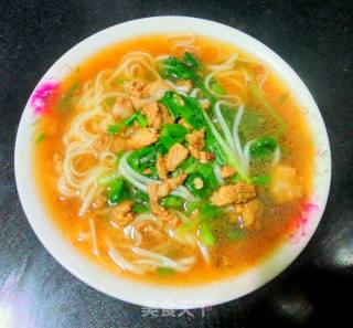 青菜肉粒面的做法步骤：15