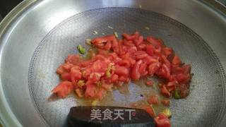 北极虾番茄面的做法步骤：4
