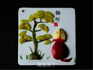 水果拼盘松树的做法步骤：9