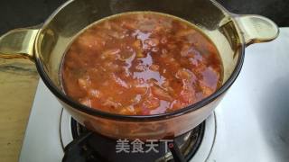 快手的牛肉番茄粉的做法步骤：4