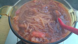 快手的牛肉番茄粉的做法步骤：5