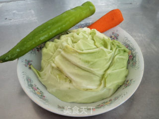 豉香圆白菜的做法步骤：1
