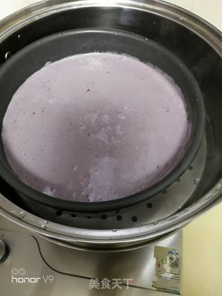 蒸出来的美味—紫薯红糖蛋糕的做法步骤：7