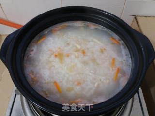 青菜瘦肉粥的做法步骤：6
