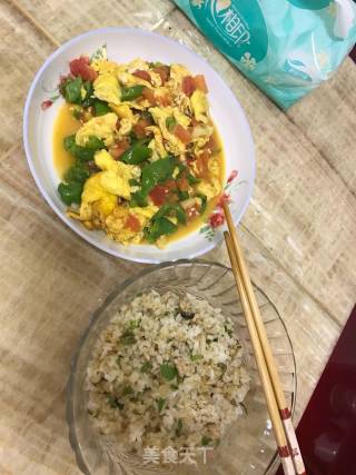 青椒肉丁炒饭的做法步骤：4