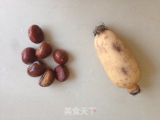 莲藕炖栗子的做法步骤：1