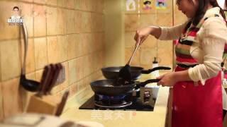 韩式辣白菜炒饭的做法步骤：13