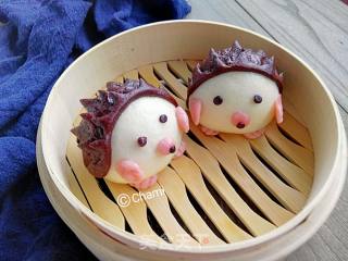 小刺猬豆沙包的做法步骤：8