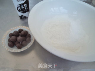 麦丽素糯米糍的做法步骤：1