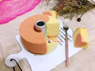 6寸双色戚风蛋糕的做法步骤：22