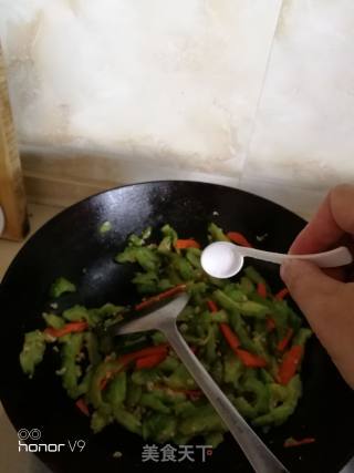肉末苦瓜的做法步骤：3