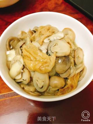 双菇面筋的做法步骤：5
