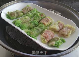 香辣白菜肉卷的做法步骤：6