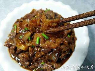 洋葱孜然牛肉片的做法步骤：8