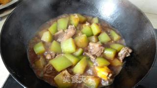 西洋鸭焖节瓜的做法步骤：7