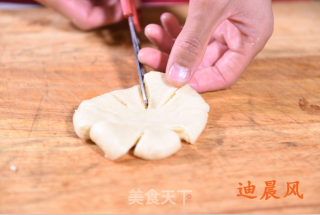 太阳花椰香面包的做法步骤：8