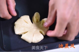 太阳花椰香面包的做法步骤：9