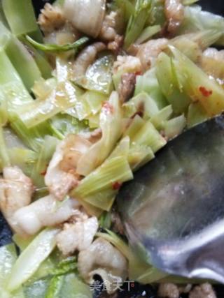 莴笋炒肉片的做法步骤：3