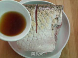 清蒸青鱼中段的做法步骤：3