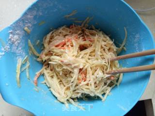 土豆丝早餐饼的做法步骤：4