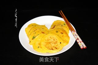 快手早餐，葱香玉米面饼的做法步骤：5
