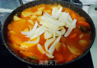 红咖喱煮土豆鸡胸肉的做法步骤：8