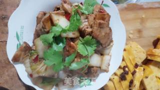 白菜回锅肉的做法步骤：8