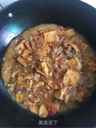 豆腐烧肉的做法步骤：16