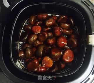 空气炸锅版糖汁板栗的做法步骤：6