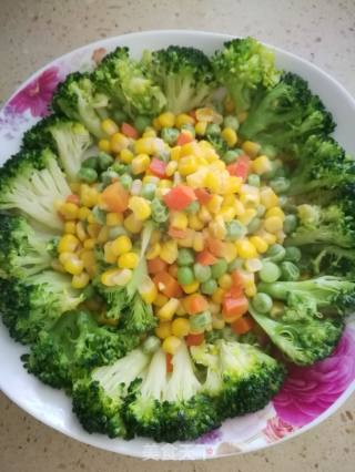 玉米青豆炒西兰花的做法步骤：4